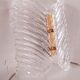 Murano glass wall lamp with frosted effect, 70s design