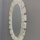 Large Oval Ice mirror by Egon Hillebrand 1970s