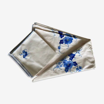 Embroidered tablecloth and towels
