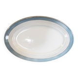 Plat ovale faïence de Lunéville.