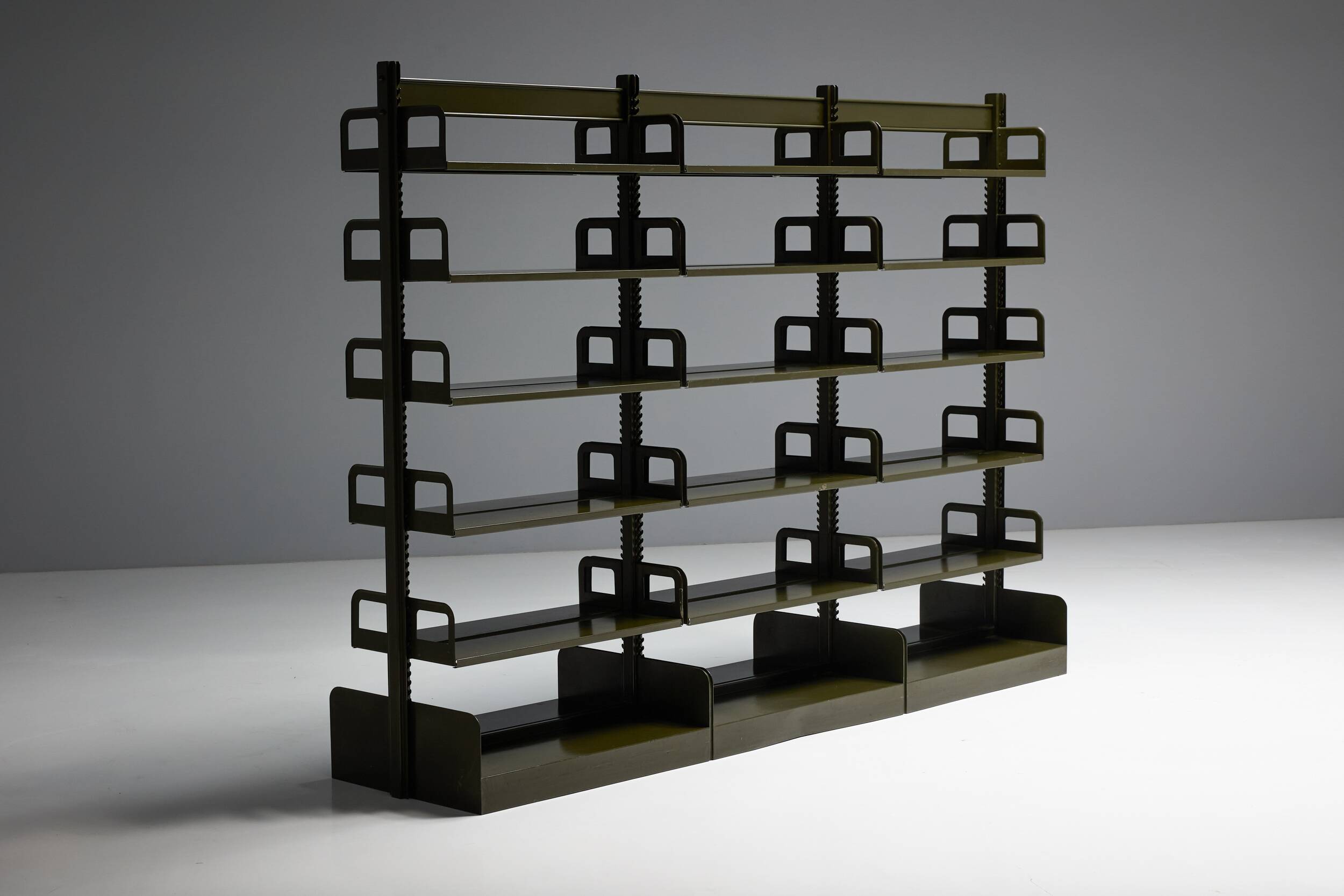 Modular freestanding shelving system, France, 1950s