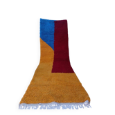 Tapis en laine pure fait main traditionnelle du couloir taille 75x300 cm