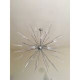 Lustre Spoutnik en verre de Murano italien