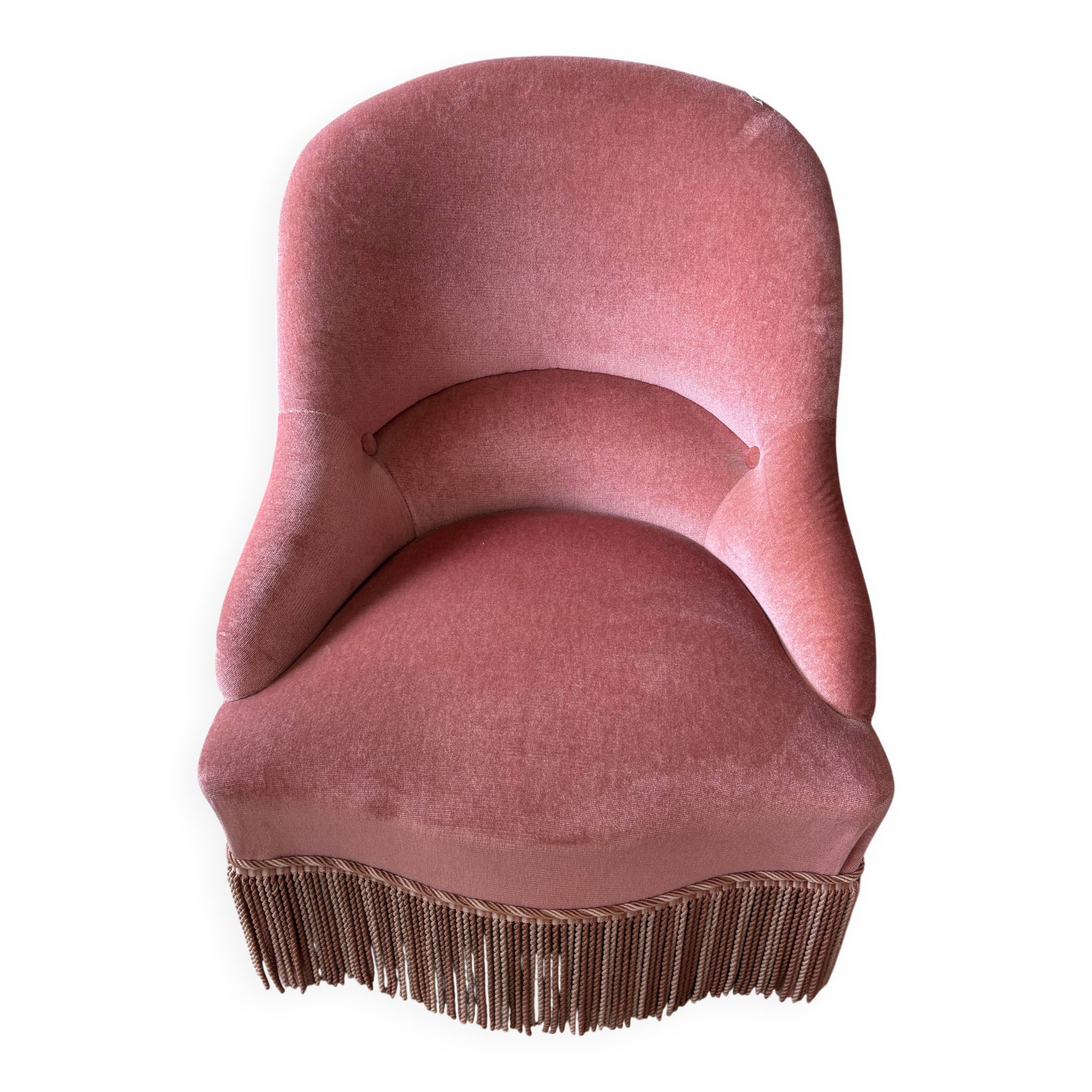 Velvet frog armchair