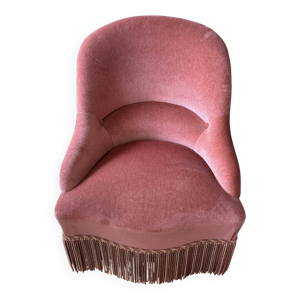 fauteuil crapaud en velours