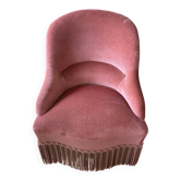 Fauteuil crapaud en velours