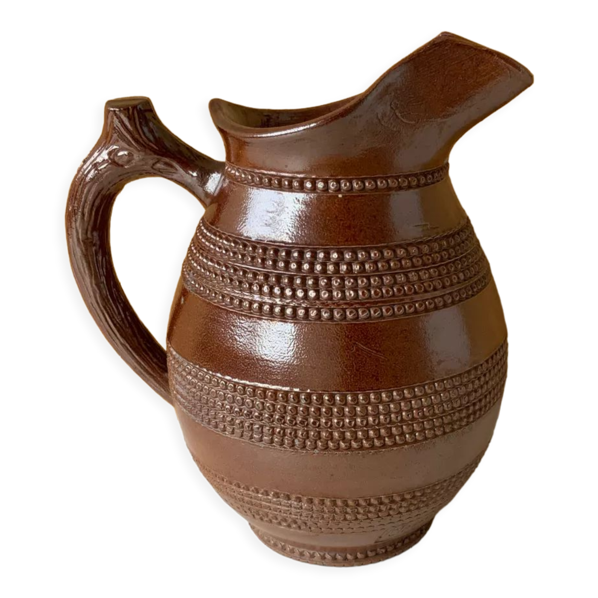 Selency sandstone water pot x Monoprix Croisé Laroche