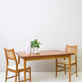 1960s Scandinavian rectangular extendable teak table