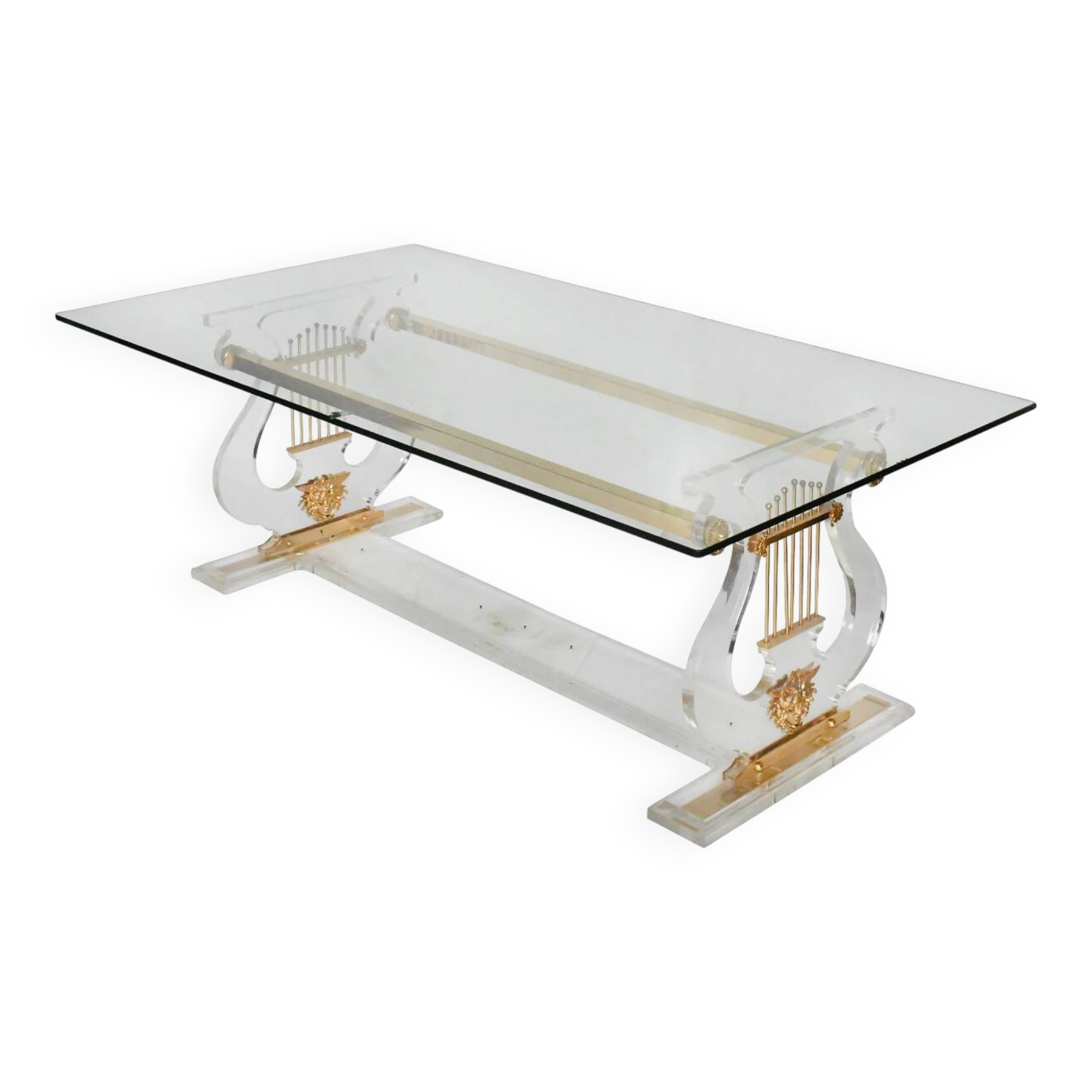 Table basse de style Hollywood Regency