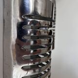 Pair of vintage wall lights, chrome metal, France 1970