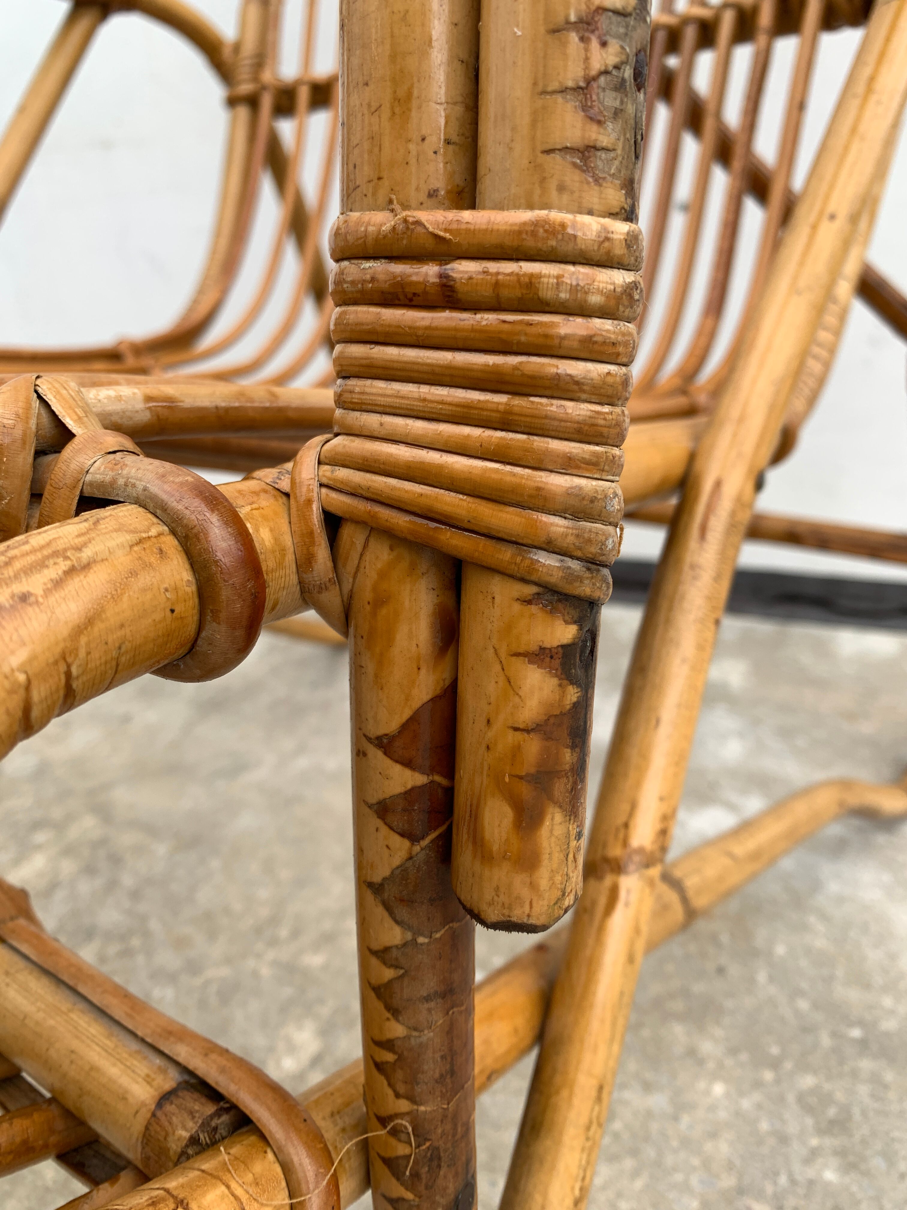 Fauteuil en rotin, 1960