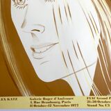 Original lithograph poster by Alex Katz, Galerie Roger d'Amécourt / FIAC, 1977