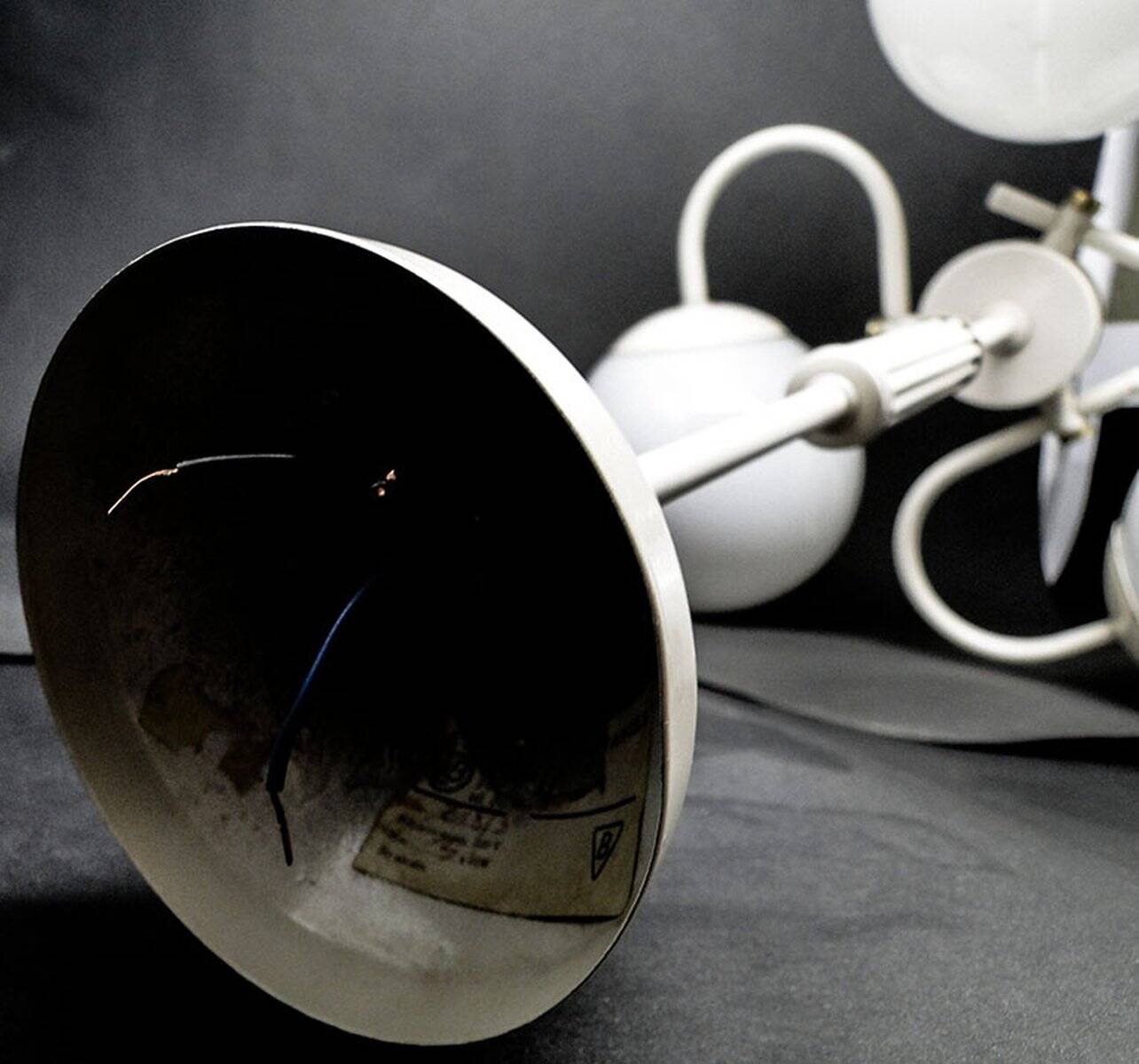 Chandelier à ampoules, Pologne, années 1970