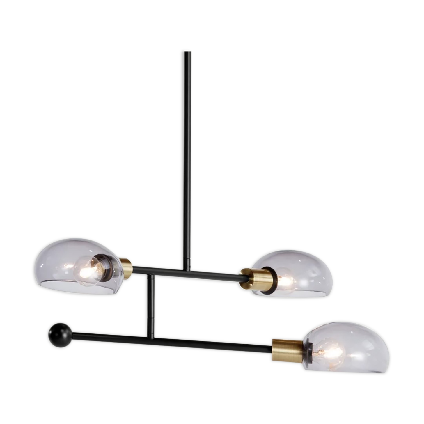 Black design chandelier