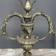 Chandelier. Silvered bronze, crystal.