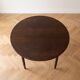 Traditional round wooden dining table