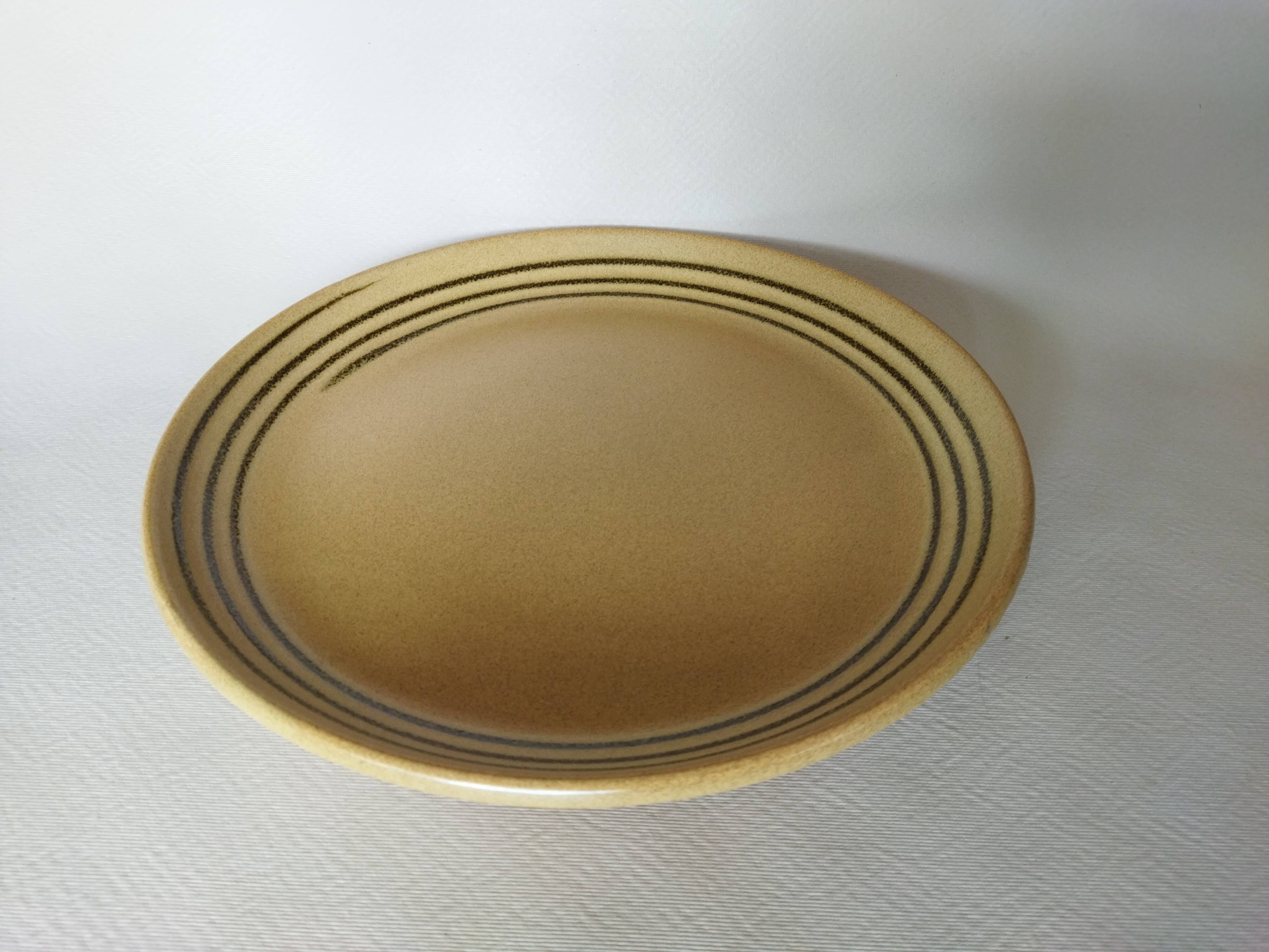 Sarreguemines round dish "Chaumière"