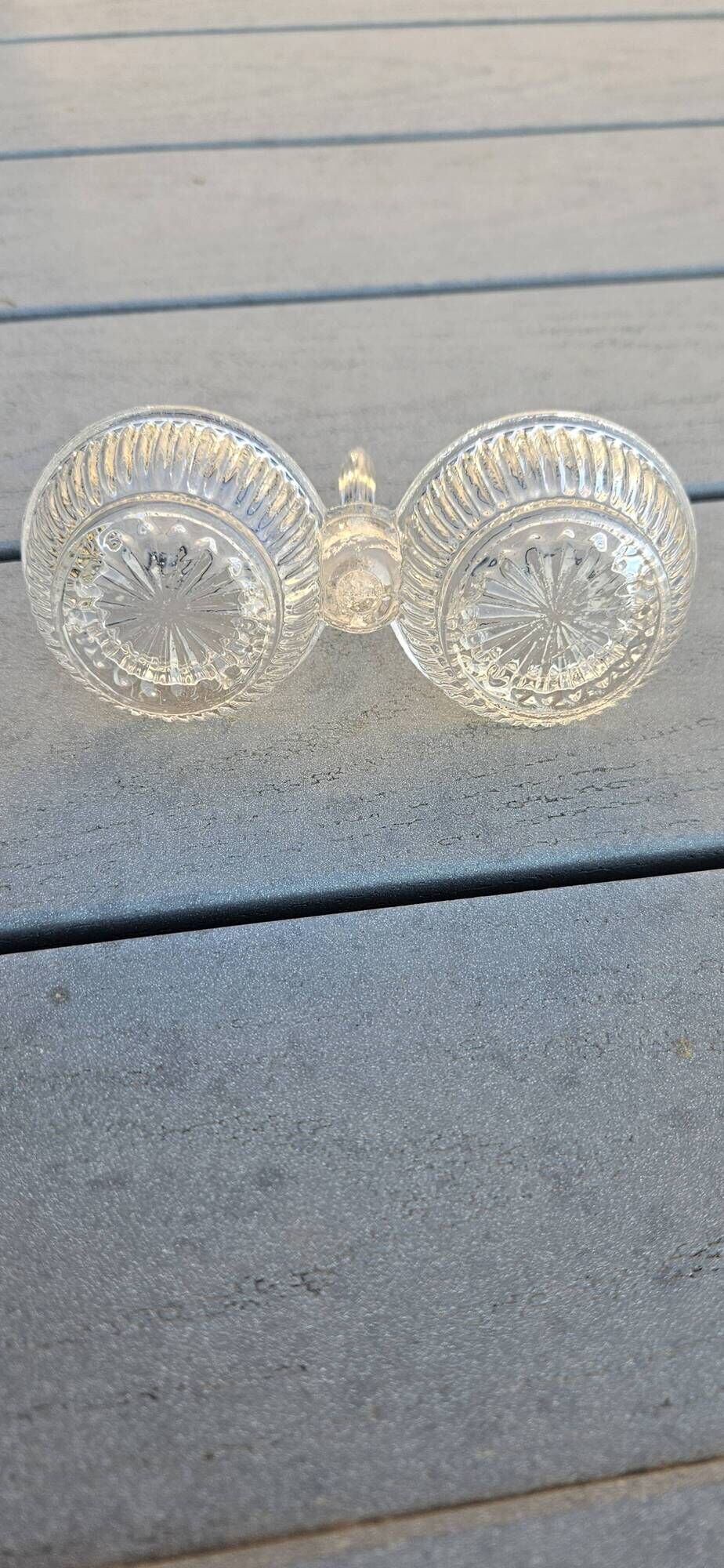 Saliere te poivriere en verre