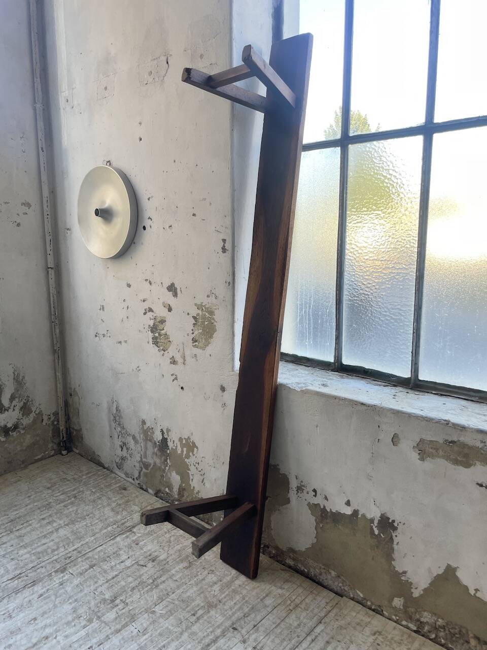 Solid oak bench 230 cm