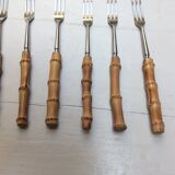 6 bamboo forks
