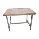 Work table, workshop, log