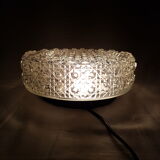 Round ceiling in cast glass vintage