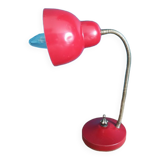 Bedside desk lamp metal red brass