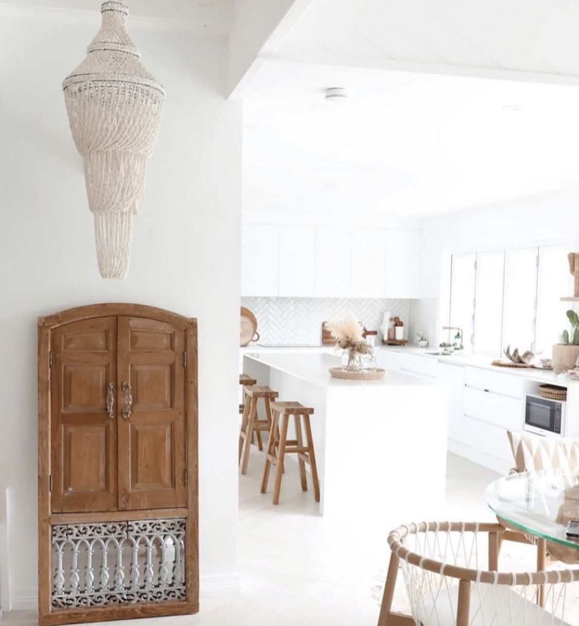 Lustre suspension shells vintage bohemian chandelier