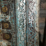 Indian door in old teak