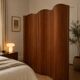 Wavy wooden screen, 1970s design