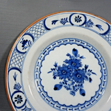 Delft 18th Bouquet Earthenware Plate