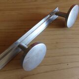 Wall-mounted coat rack 4 aluminum patères