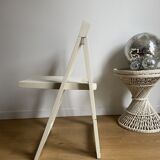 White folding vintage chair
