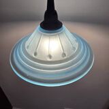 Art Deco blue globe lamp