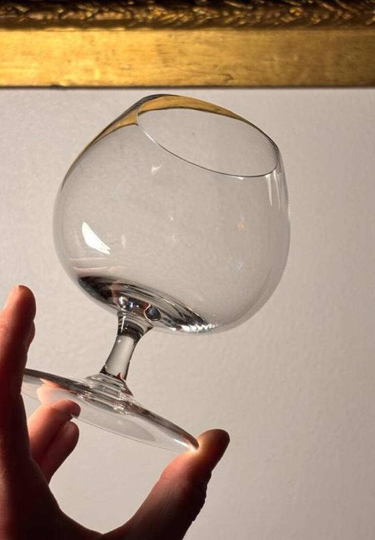 2 verres Baccarat dégustation cognac