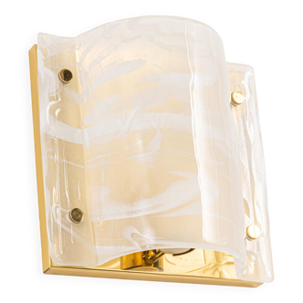 Murano glass wall sconce by Hillebrand, Germany, 1970s