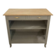 Ash Grey Art Deco Open Sideboard