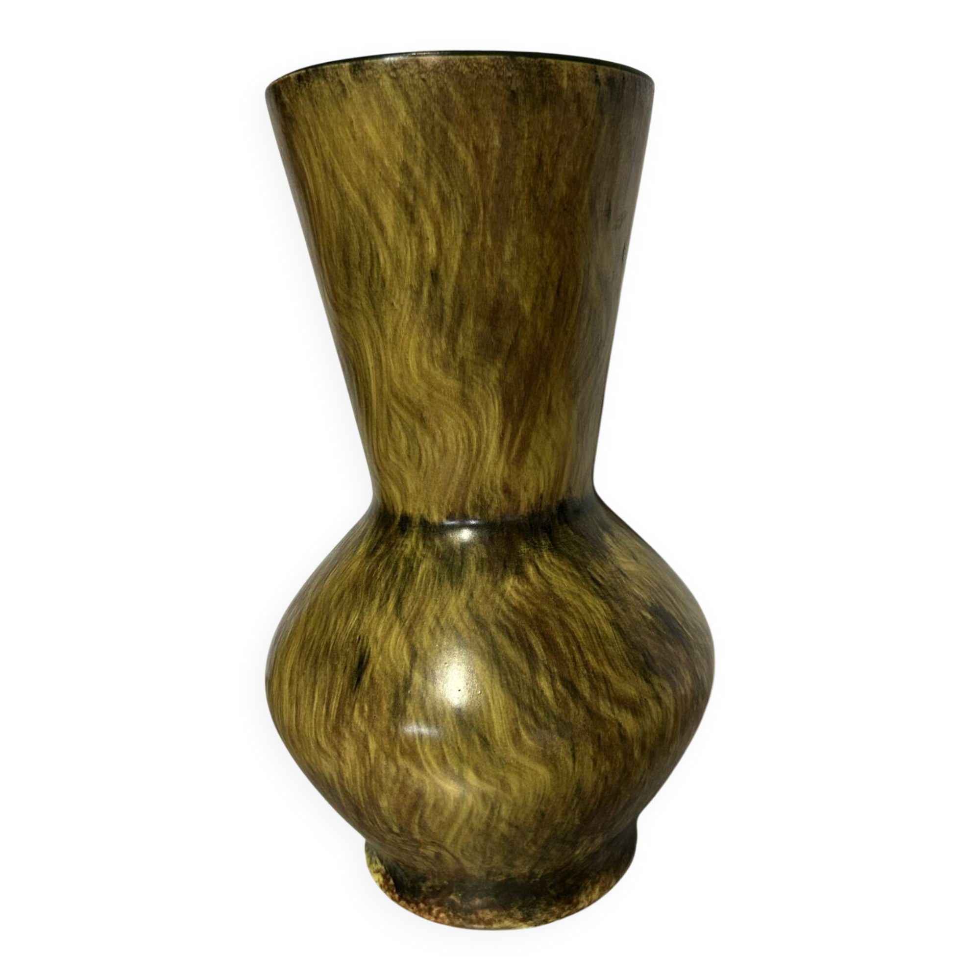 Hand-painted Saint Clement ceramic vase
