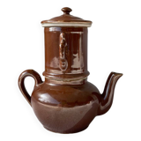Retro brown teapot