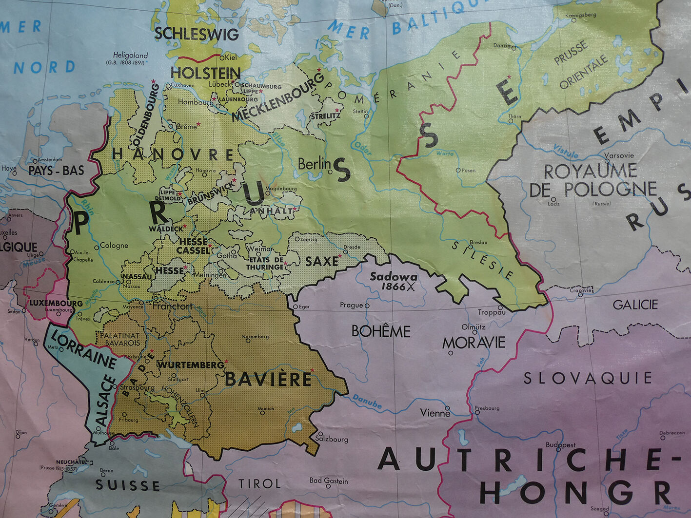 Vintage school card MDI German and Italian unit