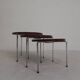 Set of 3 side tables, nesting tables Vaza Roden, 1960s.
