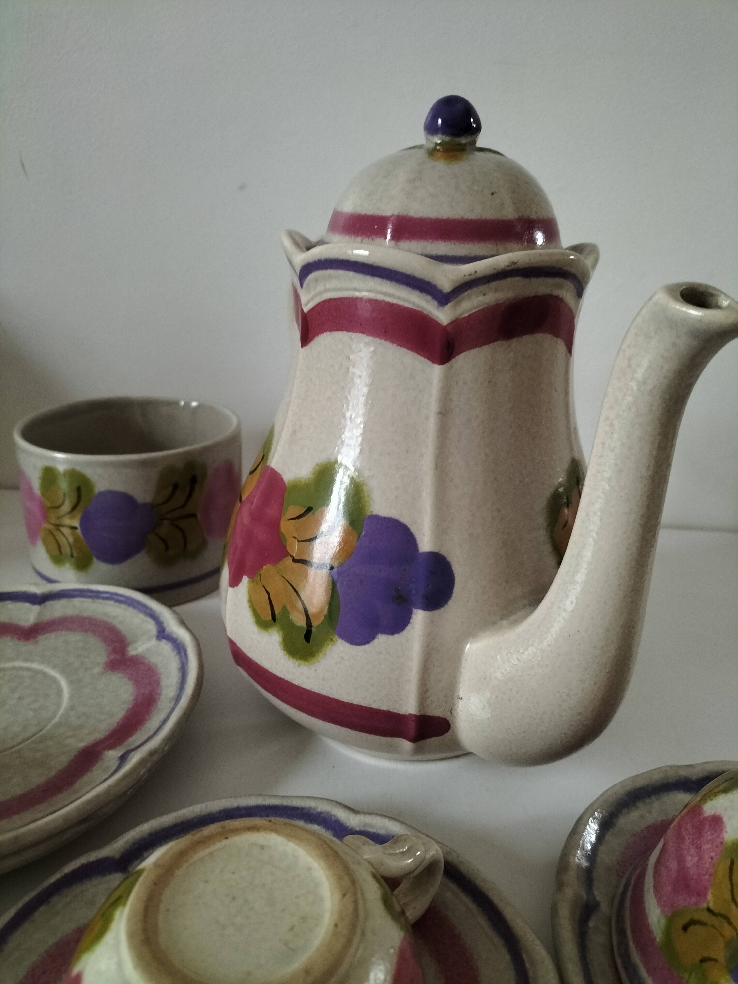 Ninon Coffee Service from Pornic Earthenware