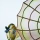 suspension en nacre Rose et Jaune, 1970