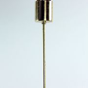 Midcentury Ceiling Pendant In White Glass And Brass, Czechoslovakia 1960s