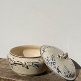 Iron earth tureen, Hirondelle model from the Lafitte factory in Bordeaux - old earthenware