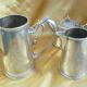 Tea Service Monogrammed Silver Metal Felix Fréres Toulouse