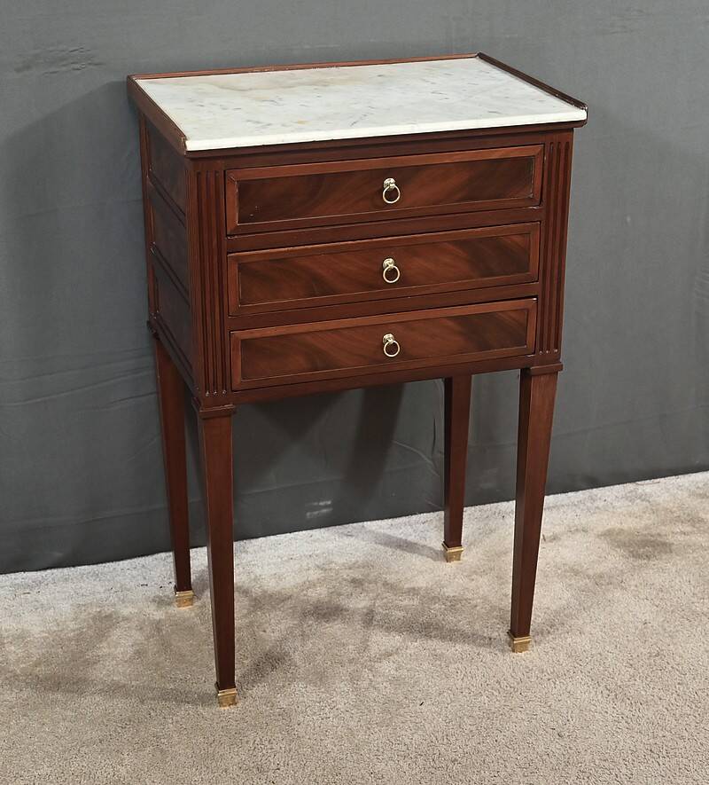 Small Mahogany Chest of Drawers, Louis XVI Style – Part 2 of the 19th Century