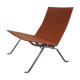Armchair PK22 Poul Kjaerholm Brown leather edition Fritz Hansen