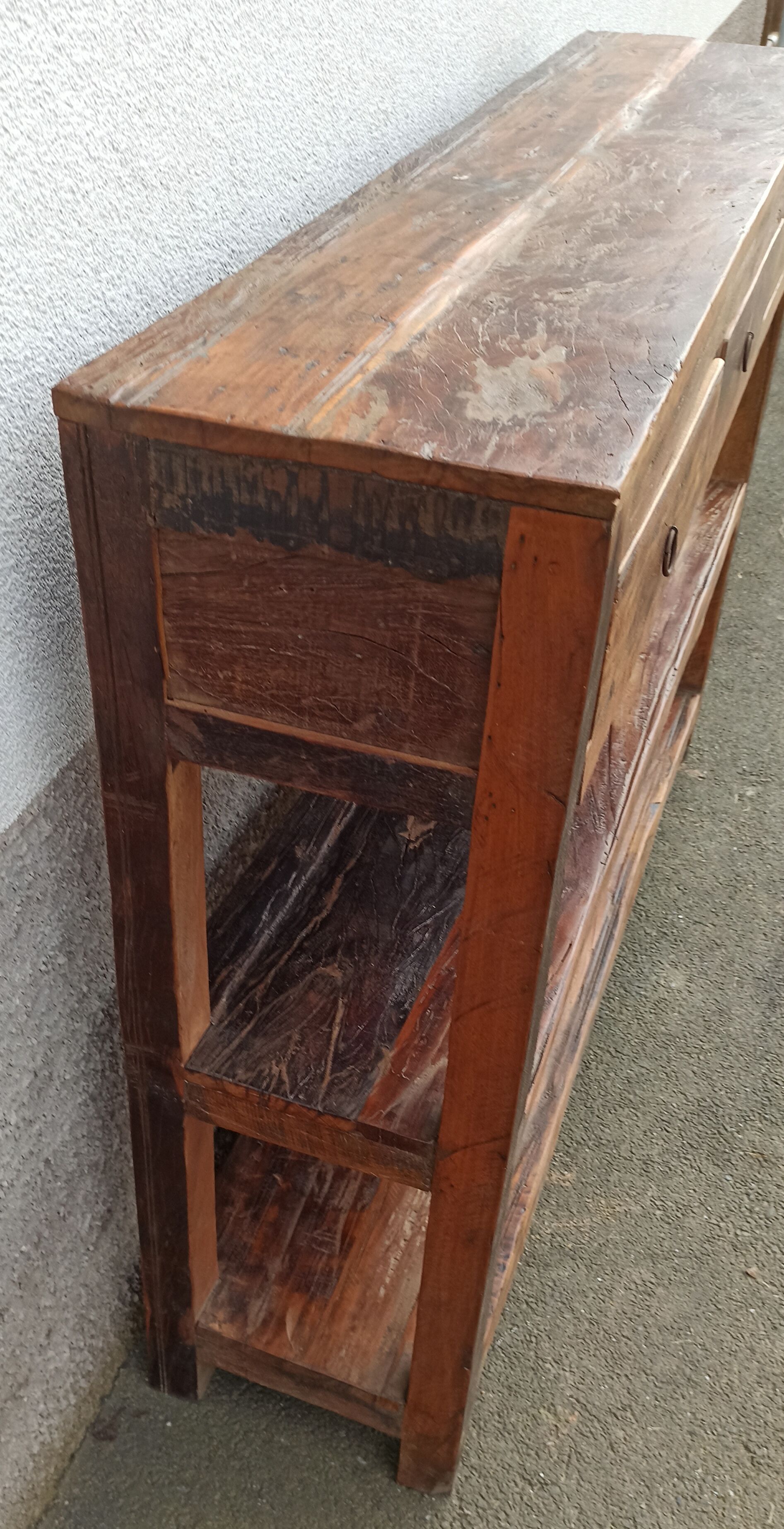 Antique wooden console