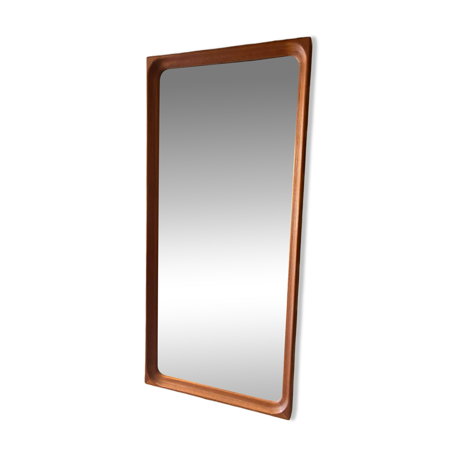 Scandinavian teak mirror, Denmark 1960s/70s